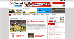 Desktop Screenshot of lecheval.fr